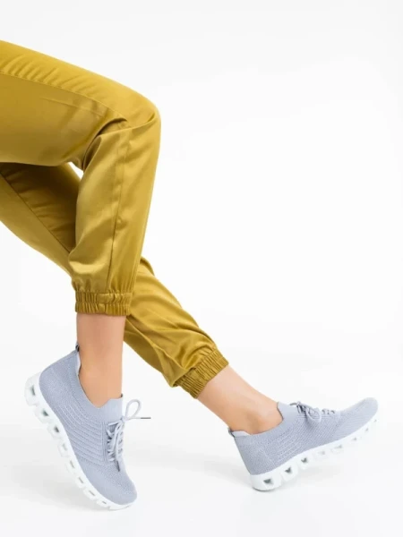 Romeesa szürke női sportcipő textil anyagból