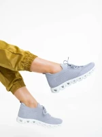 Romeesa szürke női sportcipő textil anyagból