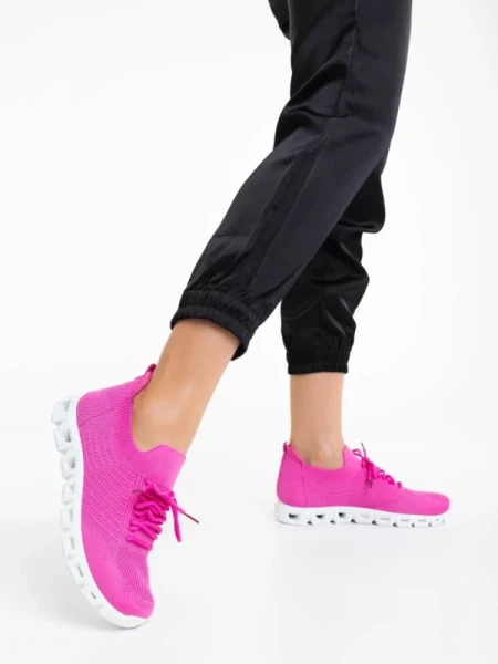 Romeesa fukszia női sportcipő textil anyagból