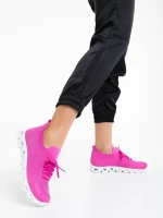 Romeesa fukszia női sportcipő textil anyagból