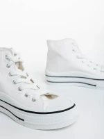 Rosemin fehér női teniszcipő textil anyagból