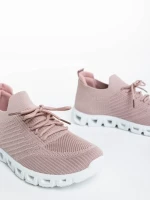 Romeesa rózsaszín női sportcipő textil anyagból