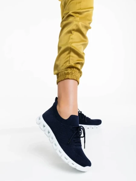 Romeesa tengerészkék női sportcipő textil anyagból