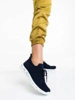 Romeesa tengerészkék női sportcipő textil anyagból