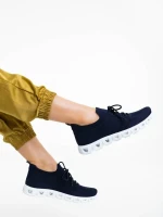 Romeesa tengerészkék női sportcipő textil anyagból