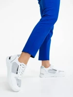 Litsa fehér női sportcipő ökológiai bőrből