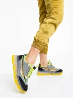 Amalia szürke női sportcipő ökológiai bőrből