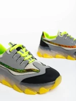 Amalia szürke női sportcipő ökológiai bőrből