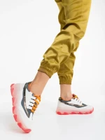 Amalia fehér női sportcipő ökológiai bőrből