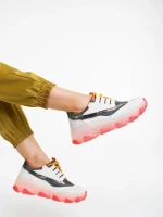 Amalia fehér női sportcipő ökológiai bőrből