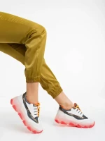 Amalia fehér női sportcipő ökológiai bőrből