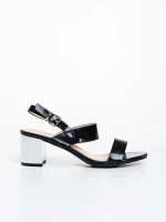 Enos fekete női szandál ökológiai bőrből