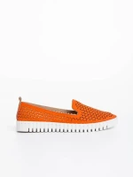 Luisa narancssárga női espadrille  ökológiai bőrből