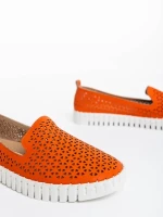 Luisa narancssárga női espadrille  ökológiai bőrből