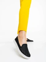 Luisa fekete női espadrille  ökológiai bőrből