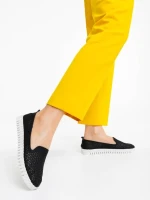 Luisa fekete női espadrille  ökológiai bőrből