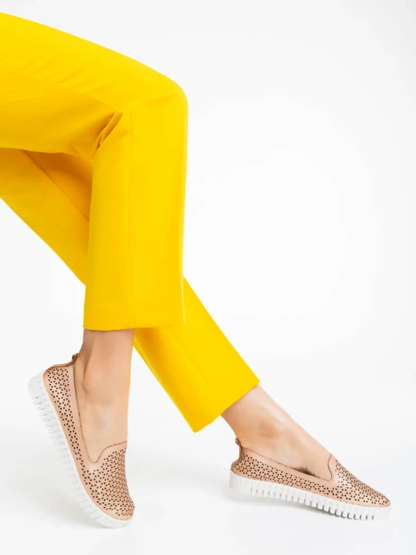 Luisa pezsgőszínű női espadrille  ökológiai bőrből