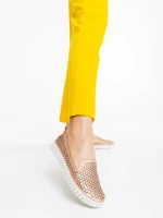 Luisa pezsgőszínű női espadrille  ökológiai bőrből