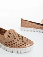 Luisa pezsgőszínű női espadrille  ökológiai bőrből