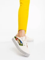 Sonna bézs női sportcipő ökológiai bőrből