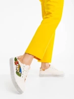 Sonna bézs női sportcipő ökológiai bőrből