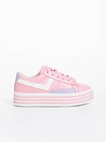 Gratiela rózsaszín női sportcipő ökológiai bőrből