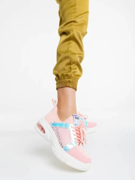 Doina rózsaszín női sportcipő textil anyagaból