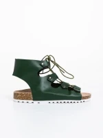 Makeena zöld női szandál ökológiai bőrből