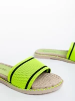 Zaraza zöld női papucs textil anyagaból