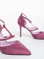 Yomaris lila női cipő textil anyagból