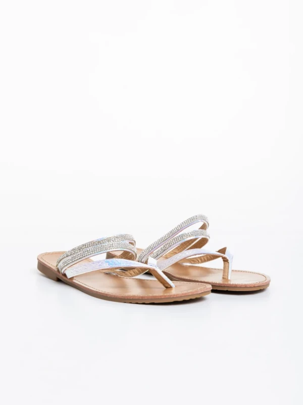 Sanziana irizáló női papucs lakkozott ökológiai bőrből