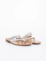 Sanziana irizáló női papucs lakkozott ökológiai bőrből