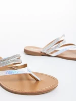 Sanziana irizáló női papucs lakkozott ökológiai bőrből