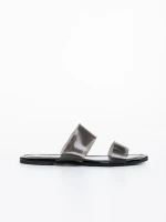 Morna fekete női gumi papucs