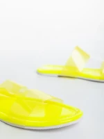 Morna sárga női gumi papucs
