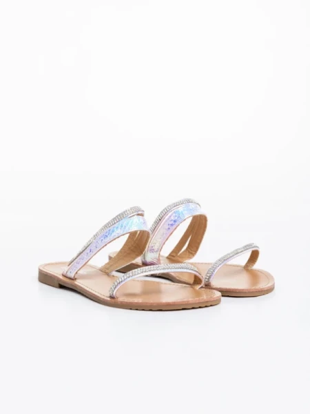 Aurora irizáló női papucs ökológiai bőrből