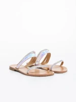 Aurora irizáló női papucs ökológiai bőrből