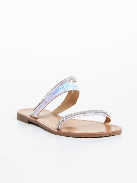 Aurora irizáló női papucs ökológiai bőrből