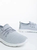 Winda ezüstszínű gyerek sportcipő textil anyagaból