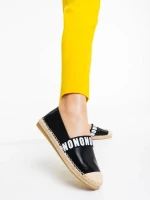 Rodica fekete női espadrille ökológiai bőrből