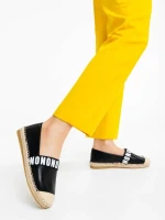 Rodica fekete női espadrille ökológiai bőrből