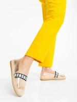 Rodica pezsgőszínű női espadrille ökológiai bőrből