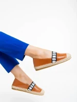 Rodica tevebarna női espadrille ökológiai bőrből