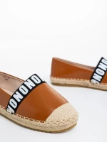 Rodica tevebarna női espadrille ökológiai bőrből