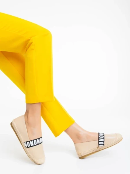 Rodica bézs női espadrille ökológiai bőrből