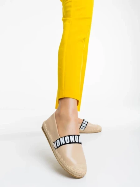 Rodica bézs női espadrille ökológiai bőrből