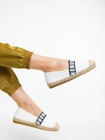 Rodica fehér női espadrille ökológiai bőrből