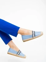 Rodica kék női espadrille ökológiai bőrből