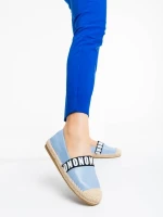 Rodica kék női espadrille ökológiai bőrből