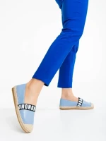 Rodica kék női espadrille ökológiai bőrből